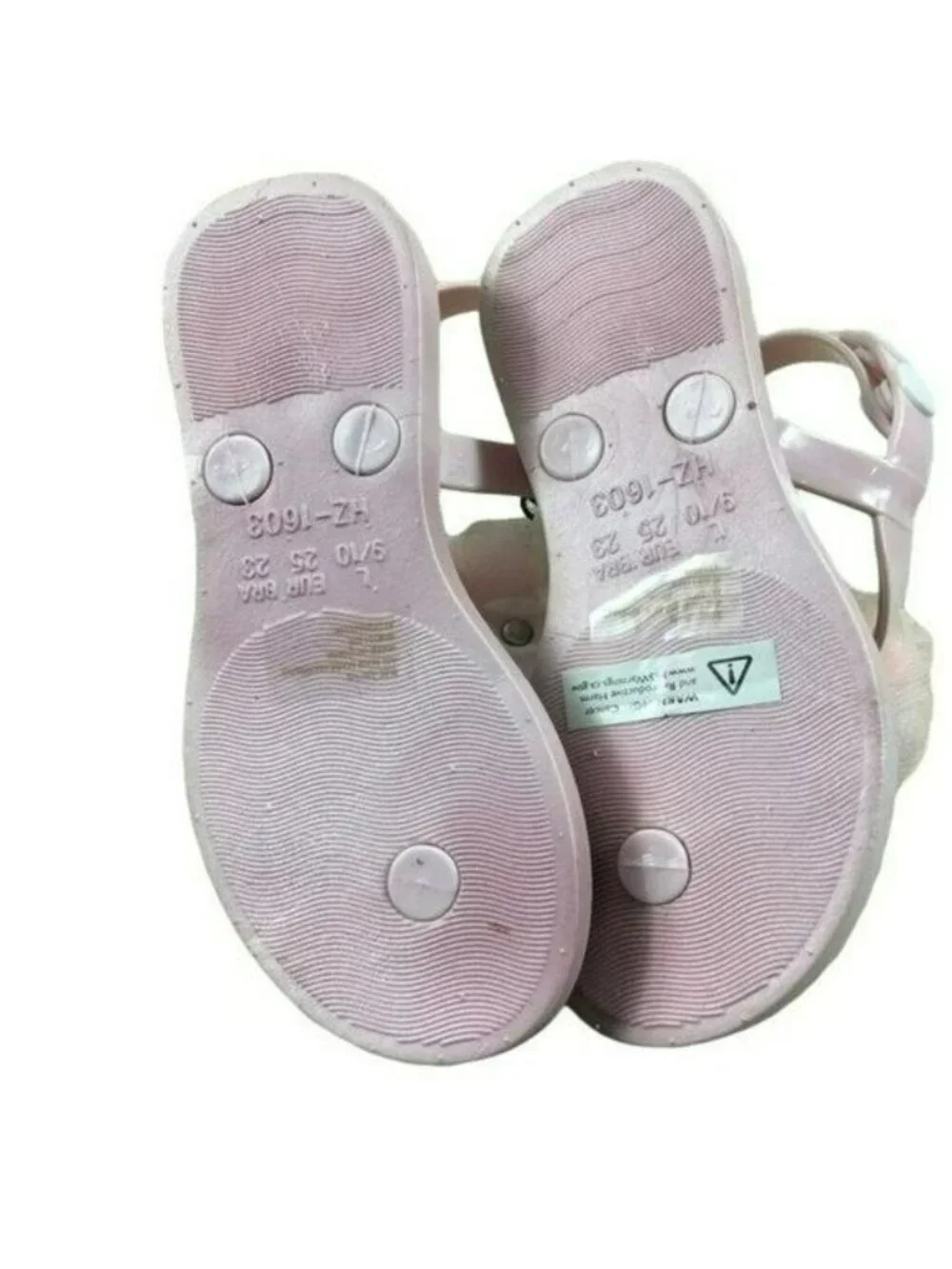 Bebe Shoes Pink Floral Jelly Sandal New Size 9/10